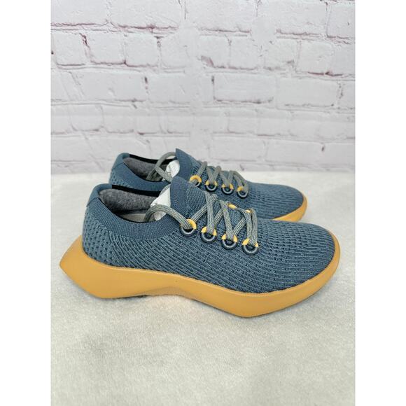 NEW Allbirds Tree Dasher 2 Calm Teal Forage Tan Womens Shoes 5.5 Sneakers Box - Picture 2 of 9